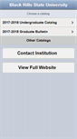 Mobile Screenshot of catalog.bhsu.edu